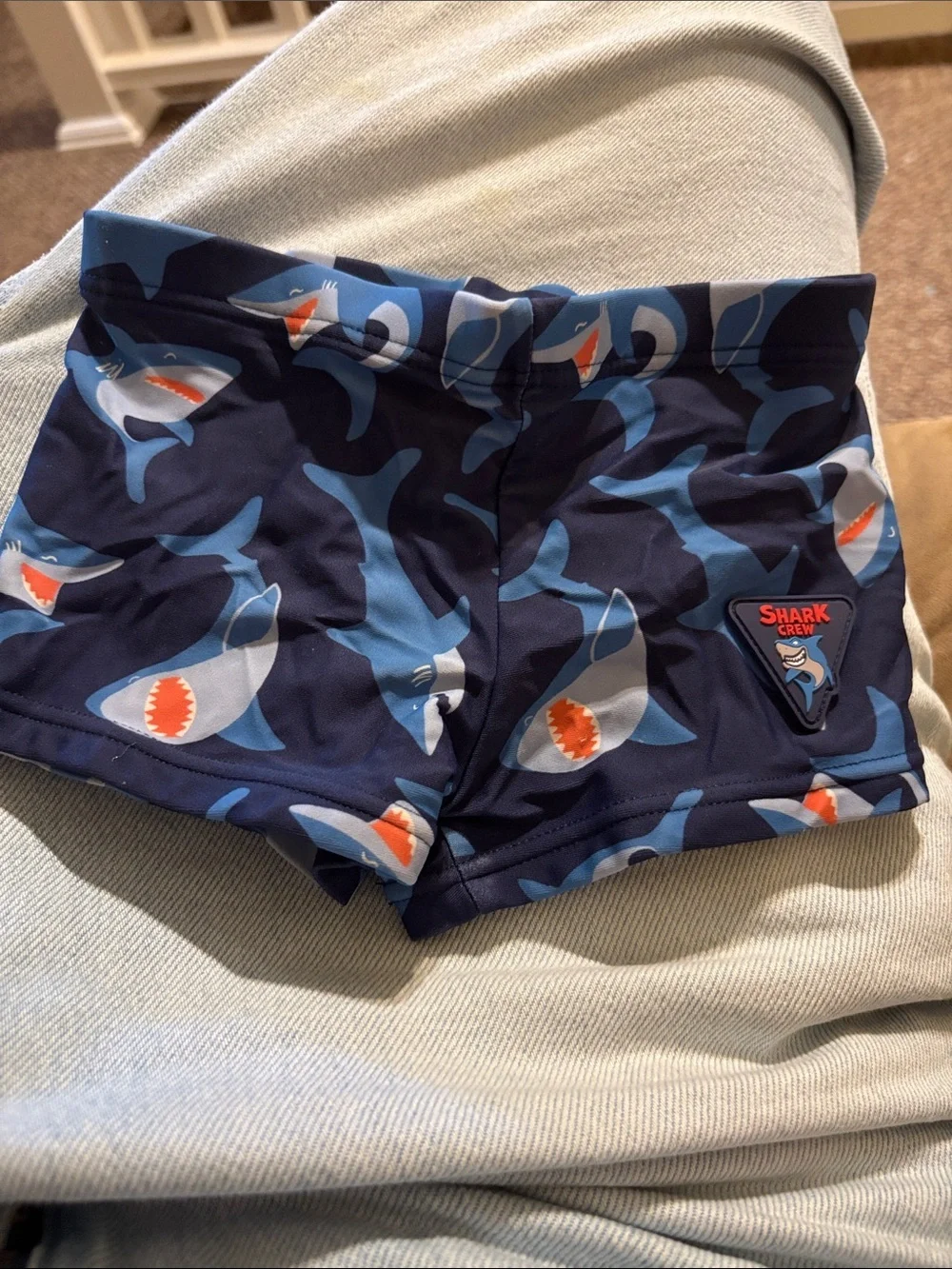 Zara boys shark swim shorts 2-3T